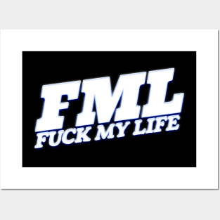 FML //// Retro Typography Design Posters and Art